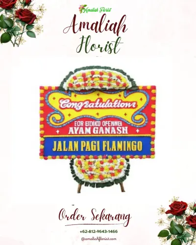 Bunga Papan Congratulation di Kampil